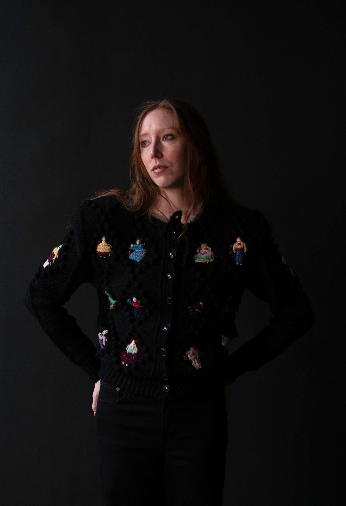 Embroidered Sweater | Norma Kamali