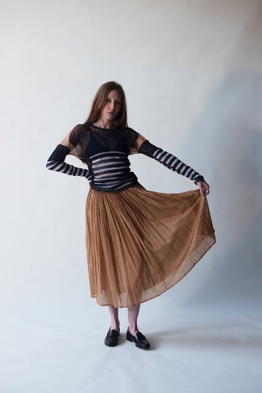 Striped Mesh Shirt | Jean Paul Gaultier SS 2001