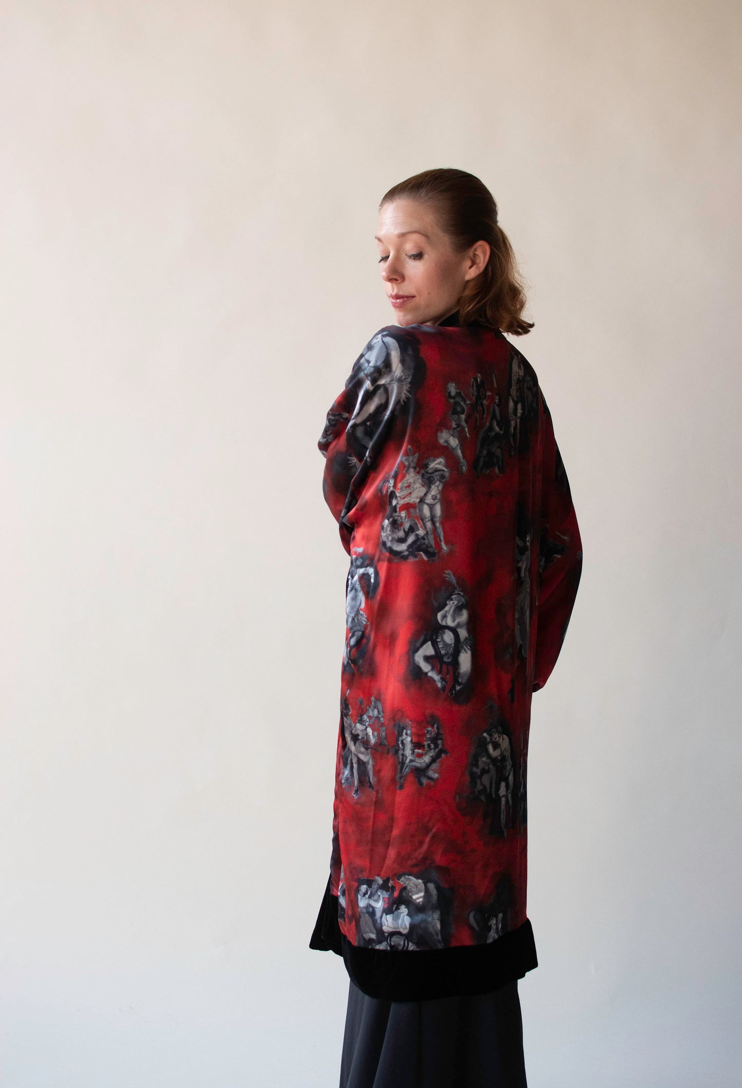 Burlesque Print Smoking Robe | Jean Paul Gaultier AW 2005