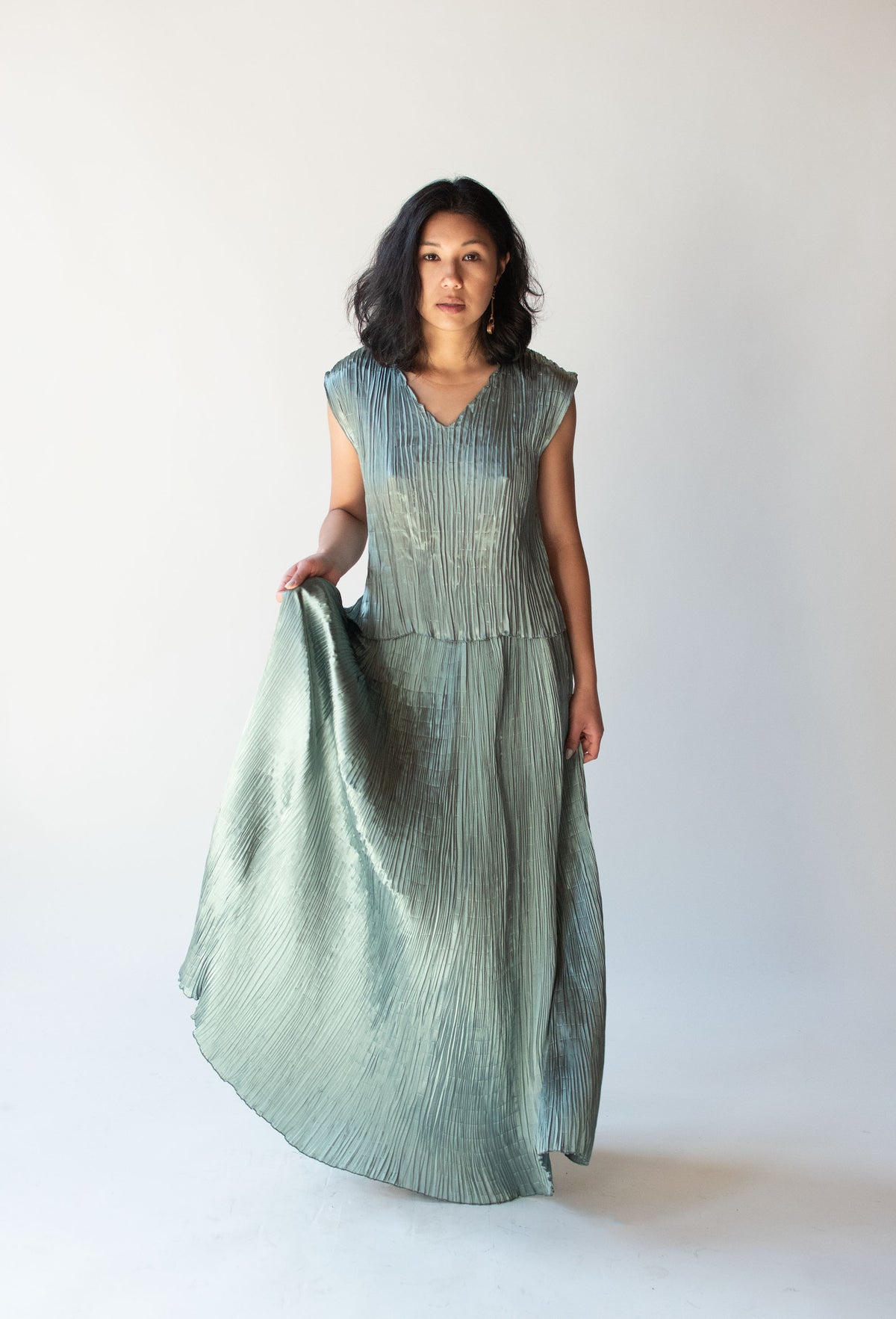 Seafoam Plisse Set | Justine Limpus Parish