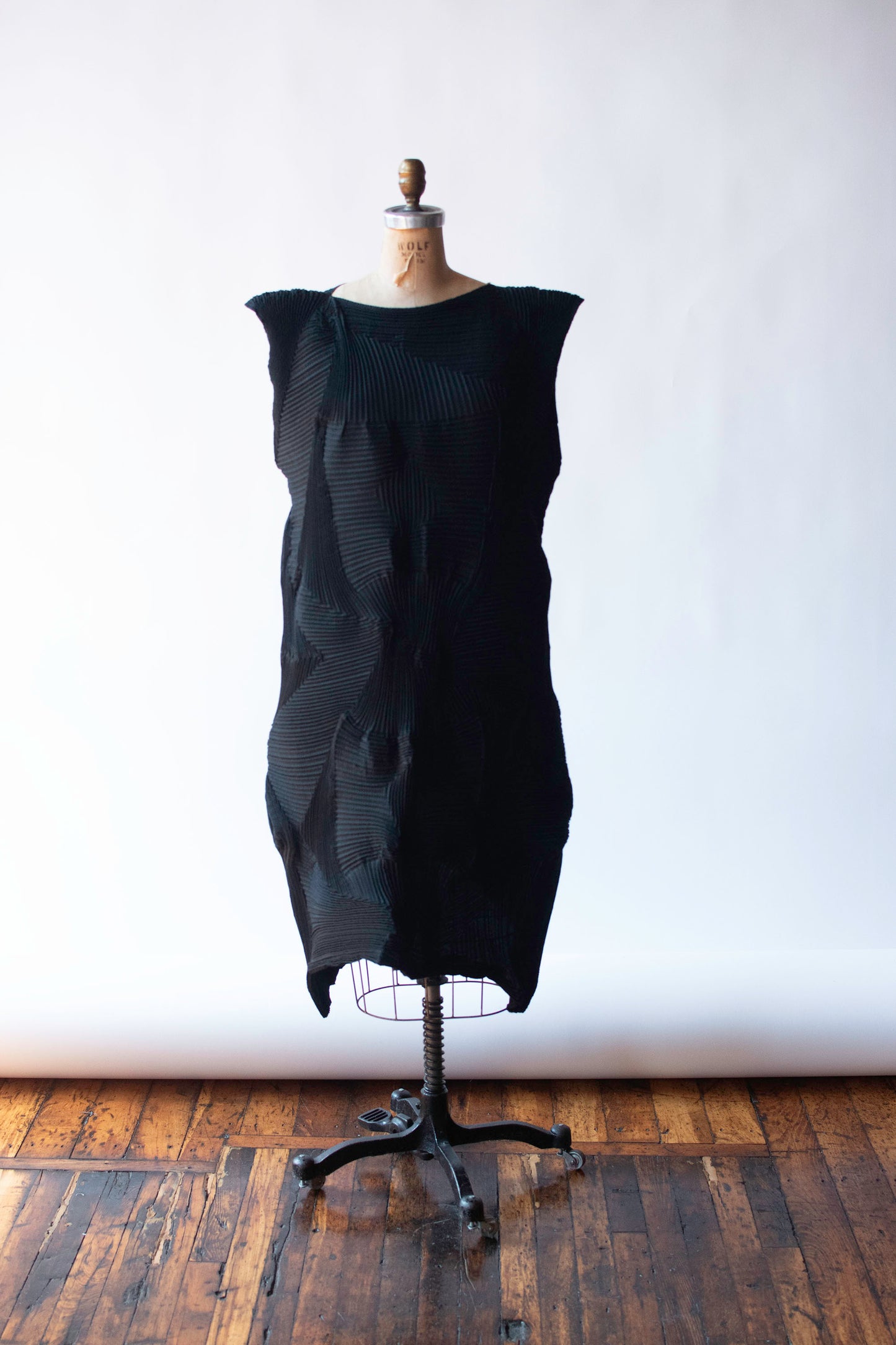 Pleated Black Dress | Issey Miyake