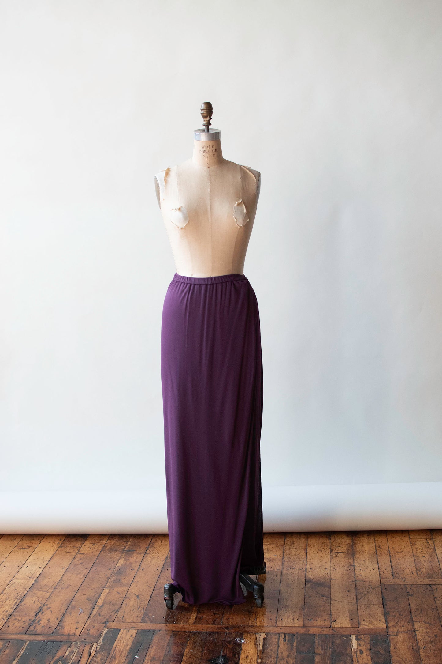 Plum Jersey Column Gown | Gianni Versace for Callaghan