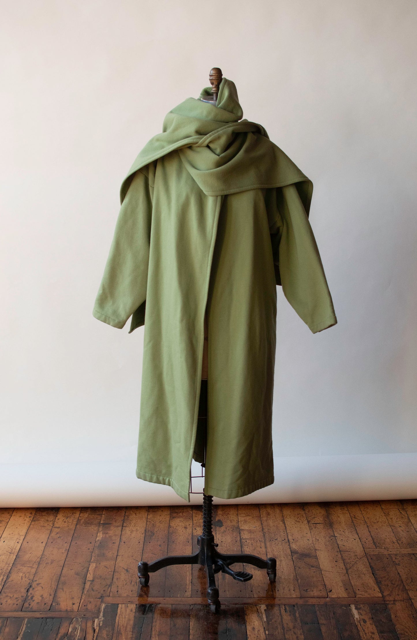 Green Scarf Coat | Norma Kamali
