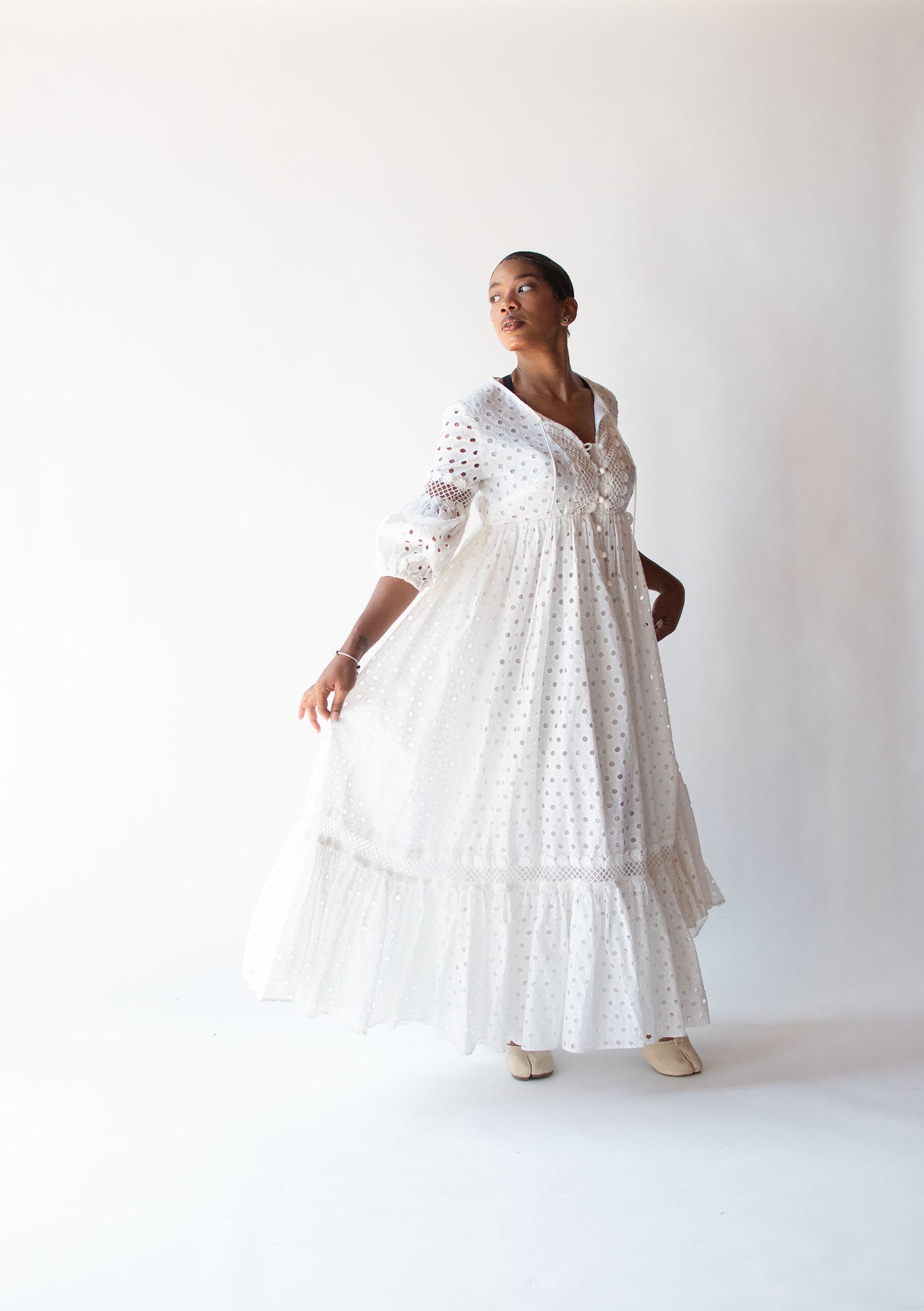 1970s Eyelet Dress | Beverly Page