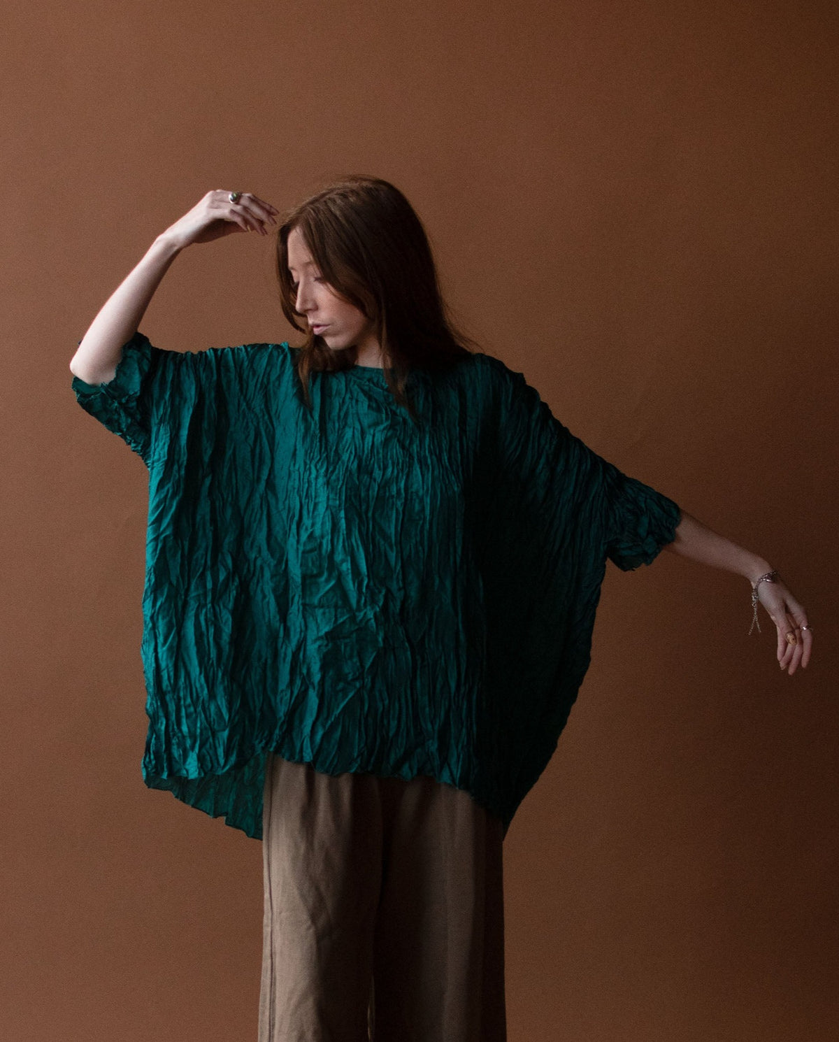 Crinkle Silk Tunic | Holly Lueders