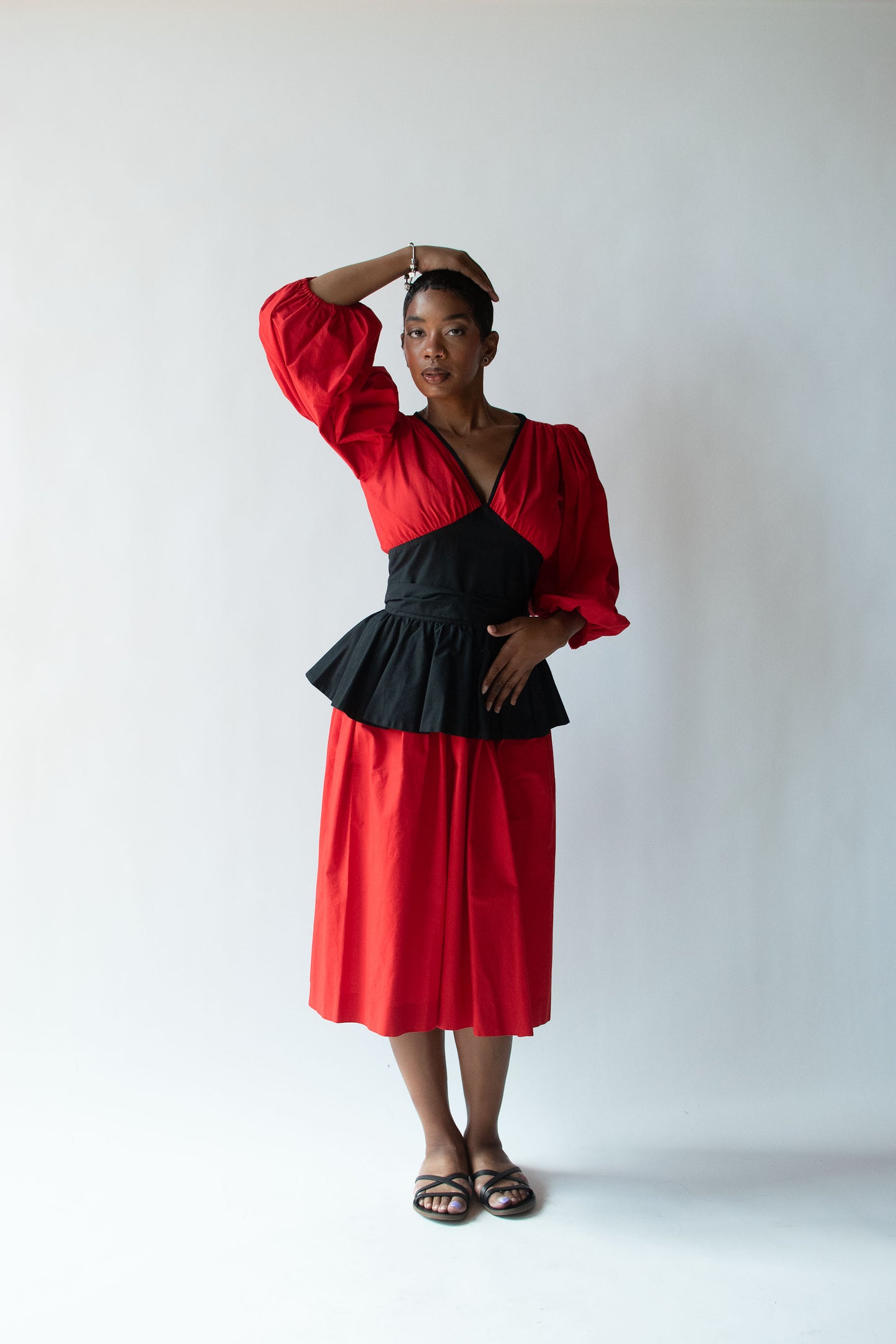 1980s Puff Sleeve Dress | Yves Saint Laurent