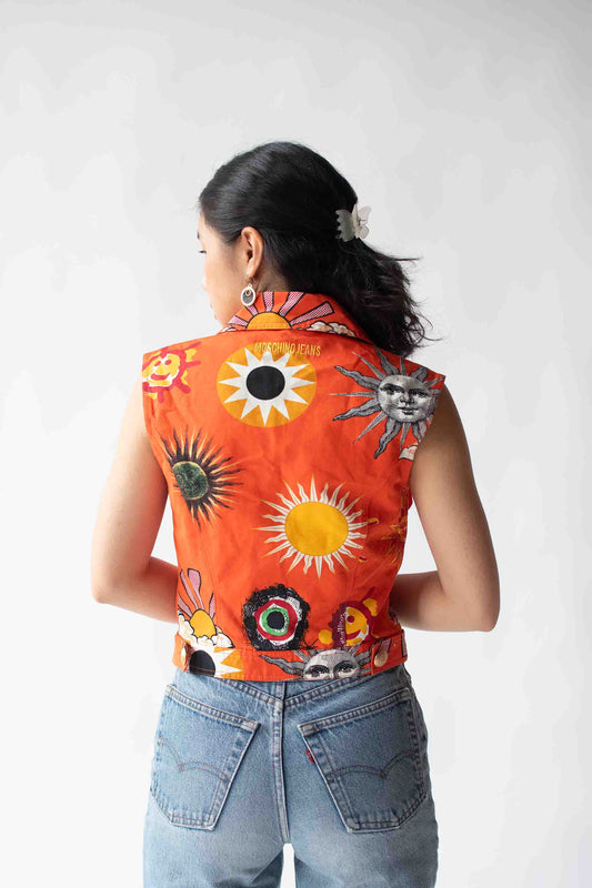 1990s Printed Vest | Moschino Jeans