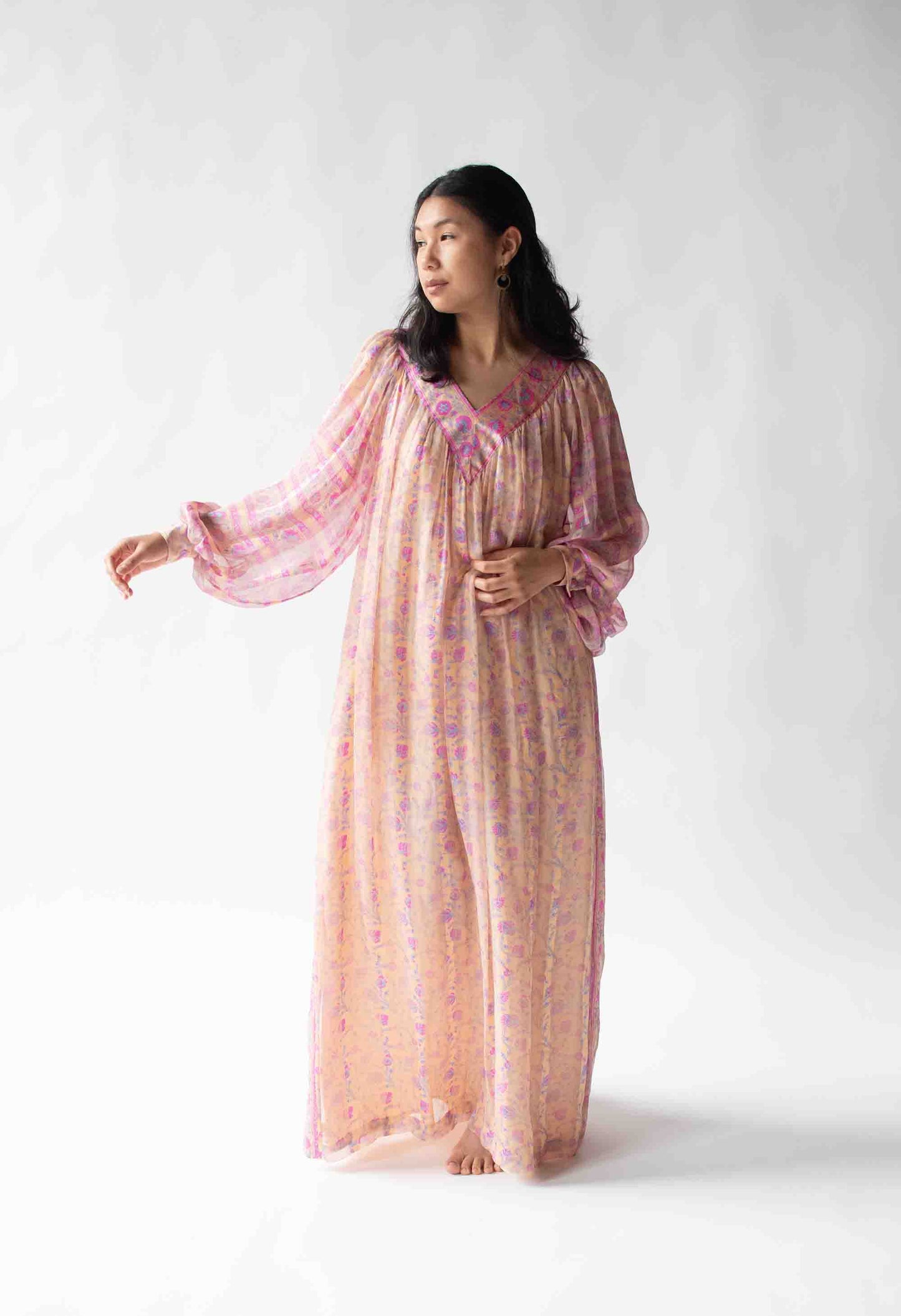 1970s Silk Dress | Raksha of Hindimp London