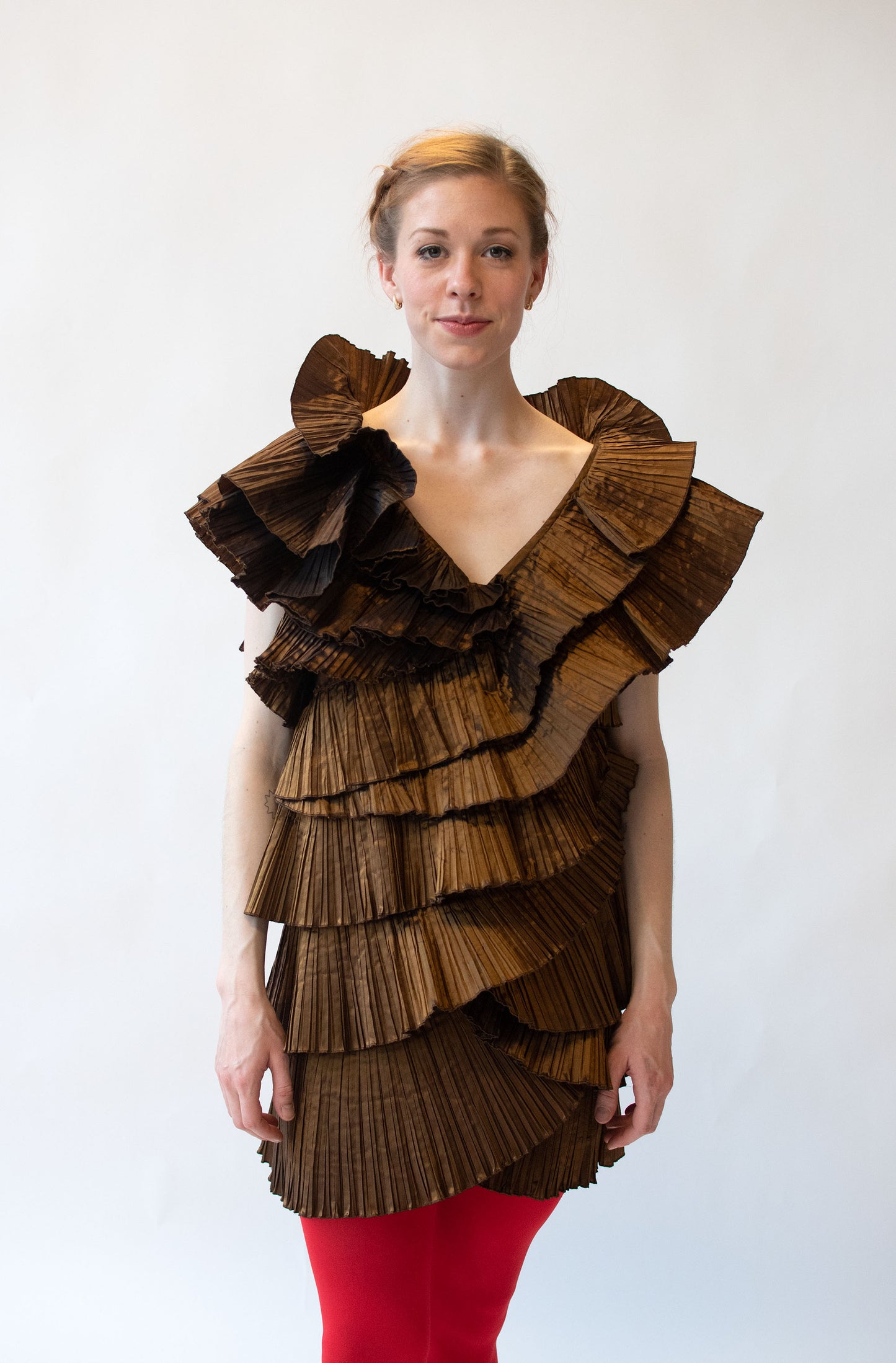 Pleated Silk Mini Dress | Krizia