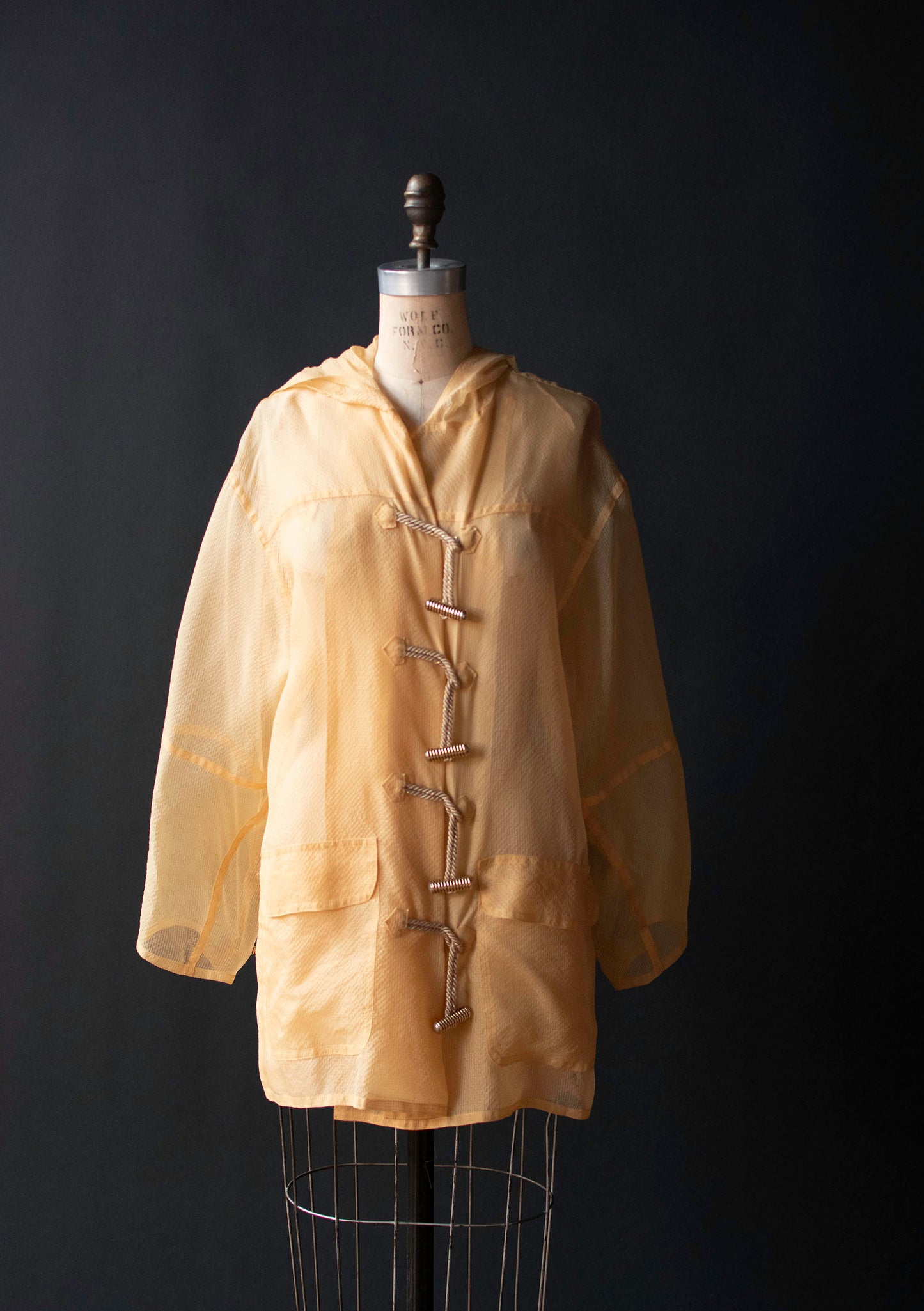 1990s Organza Jacket w/ Toggle Closures
