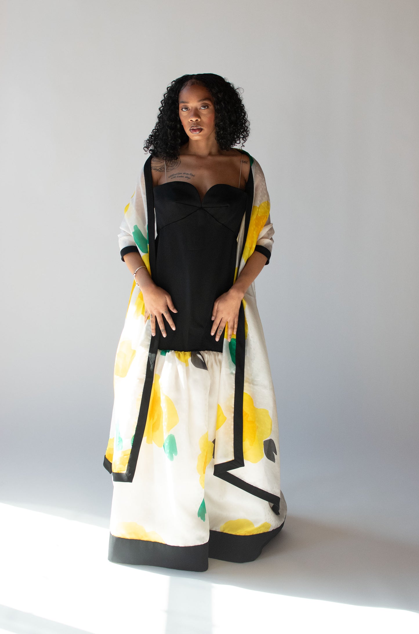 1980s Floral Gown | Frank Tignino