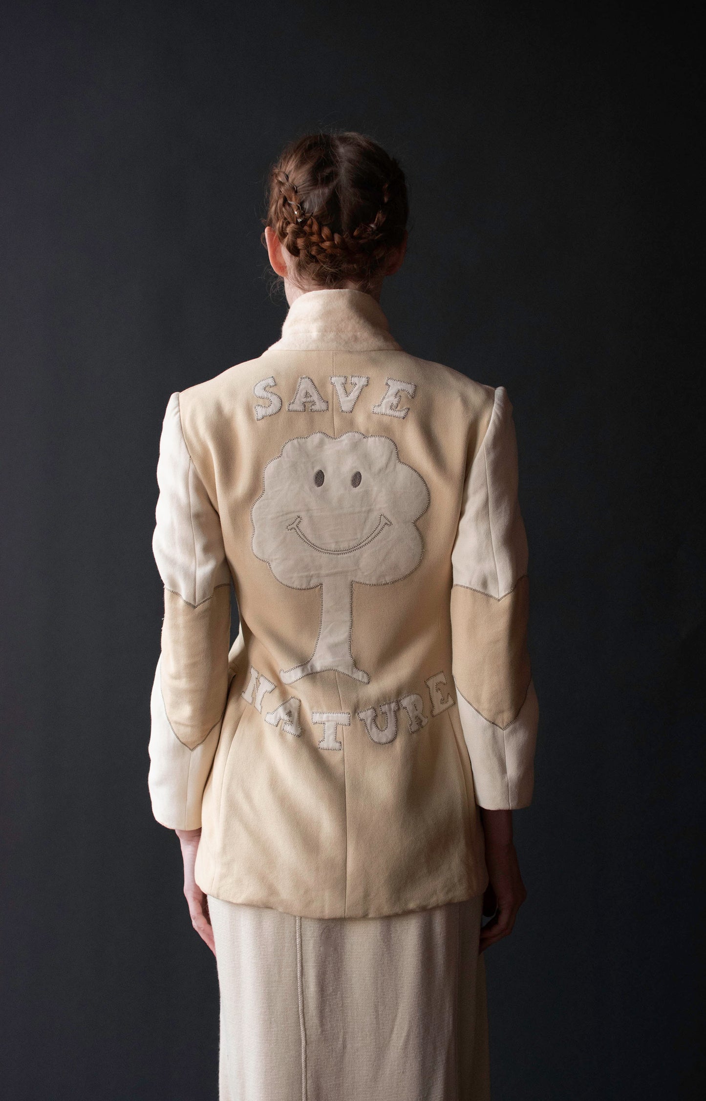 'Save Nature' Blazer | Moschino Cheap & Chic Nature Friendly Garment 1994