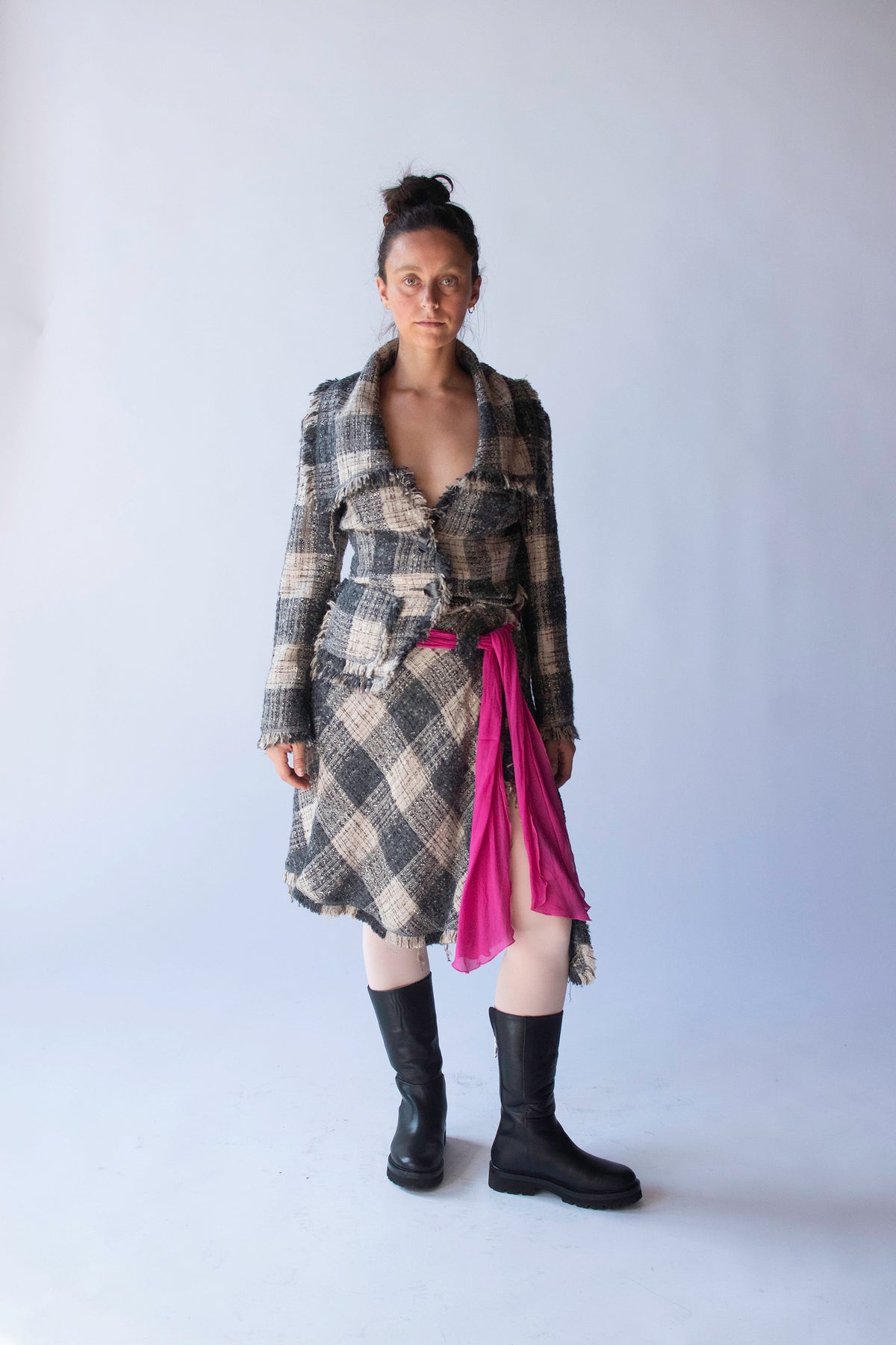 Plaid Skirt Suit | Emanuel Ungaro