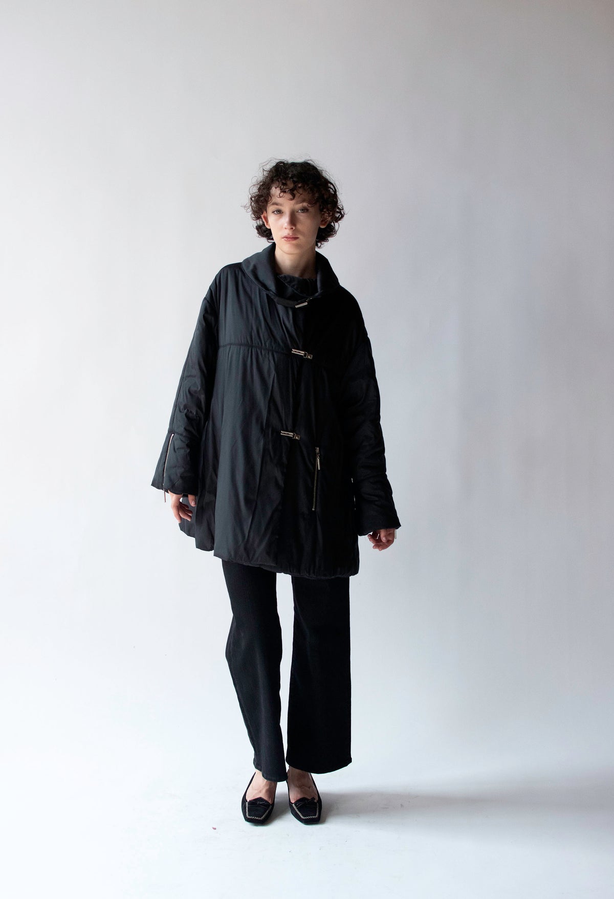A-line Down Coat | Claude Montana