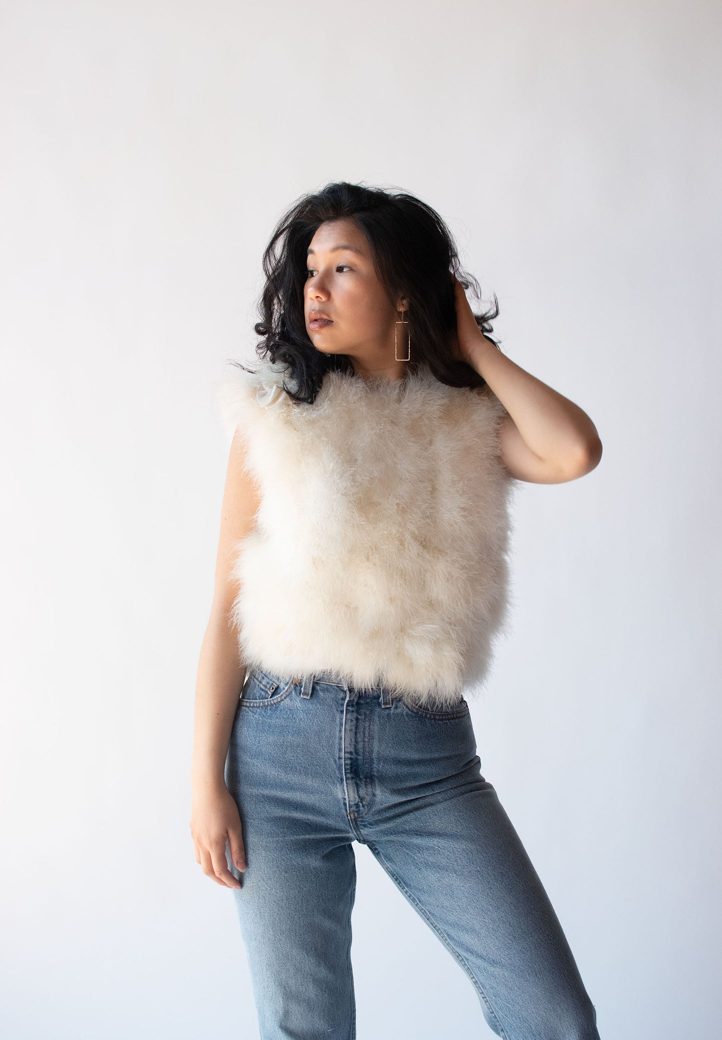 1980s Feather Top
