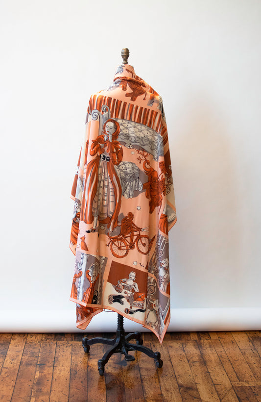 Printed Silk Shawl | En Soie