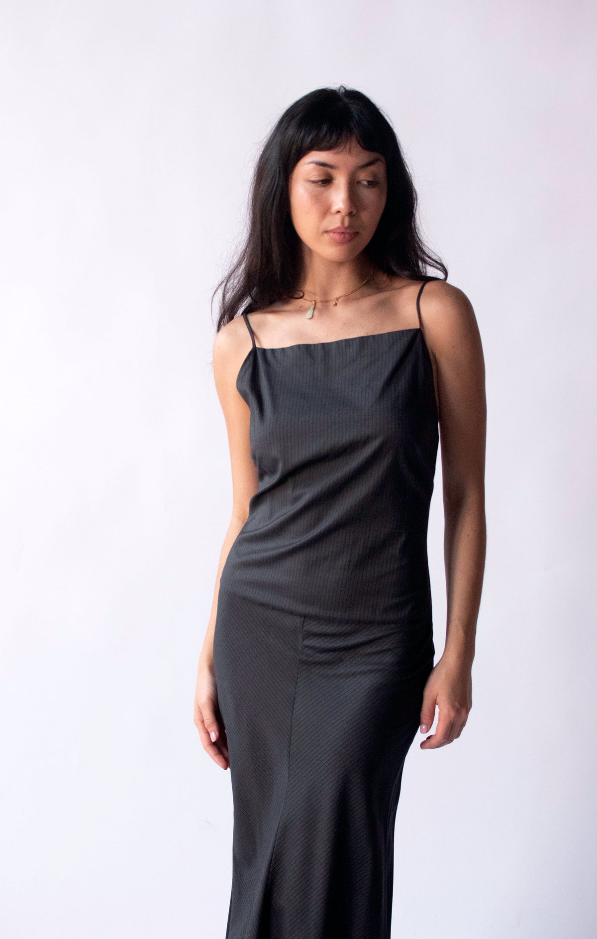 Pinstripe Dress | Romeo Gigli