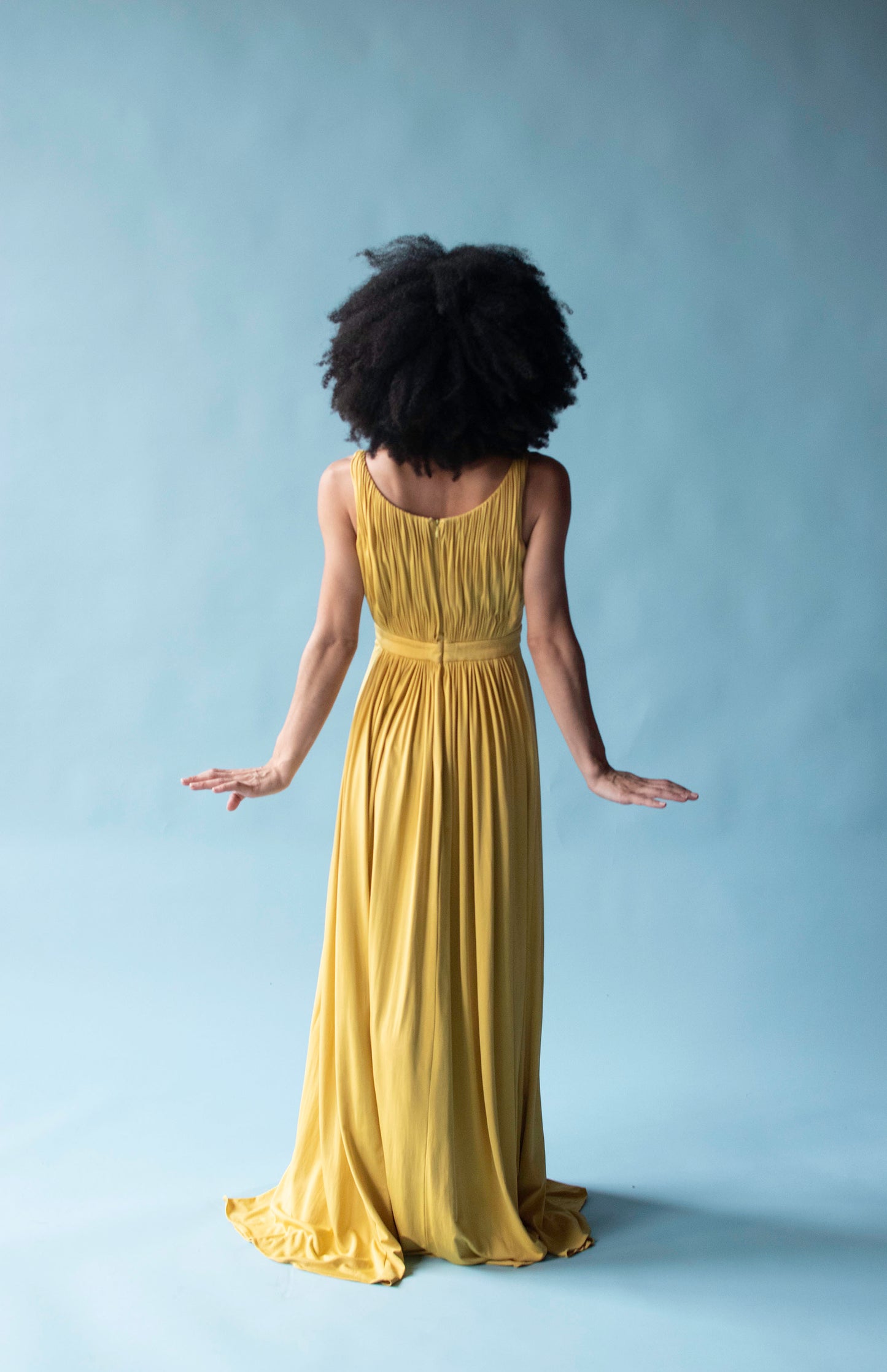 1970s draped Jersey Dress