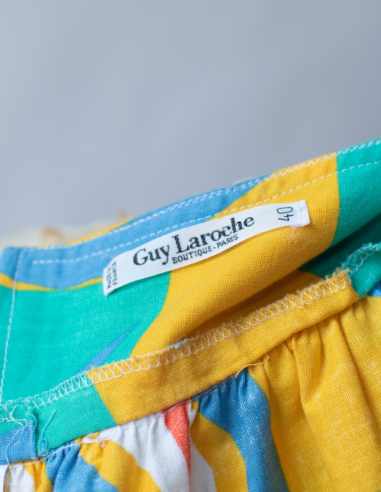 1980s Abstract Print Skirt | Guy Laroche