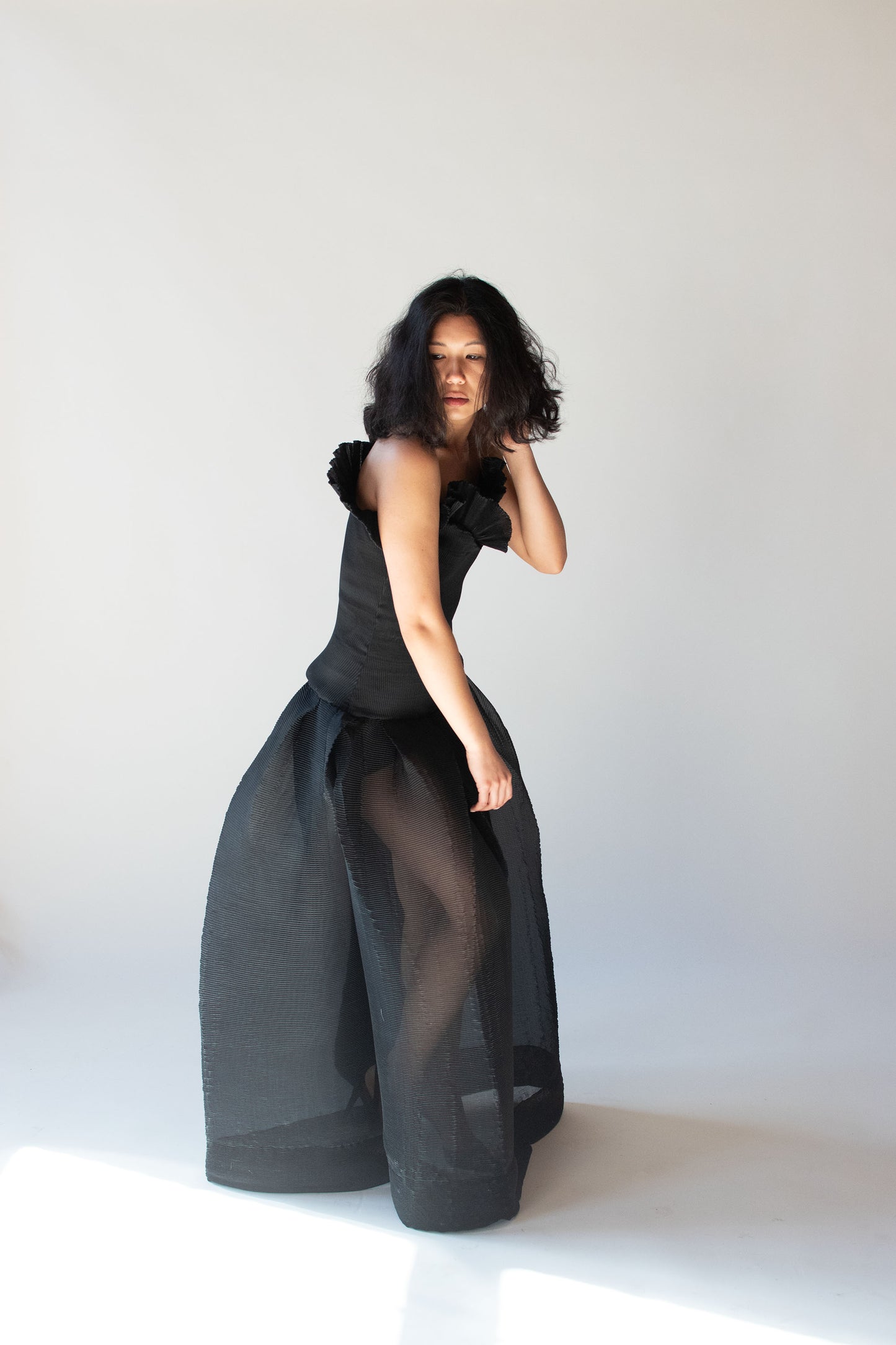 1980s Pleated Gown | Romeo Gigli
