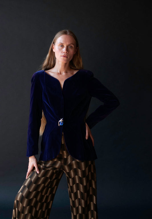 Purple Velvet Blazer | Thierry Mugler