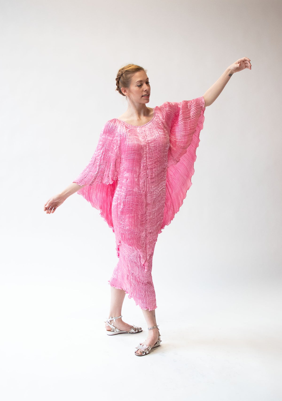 Pleated Pink Dress Set | Charles and Patricia Lester