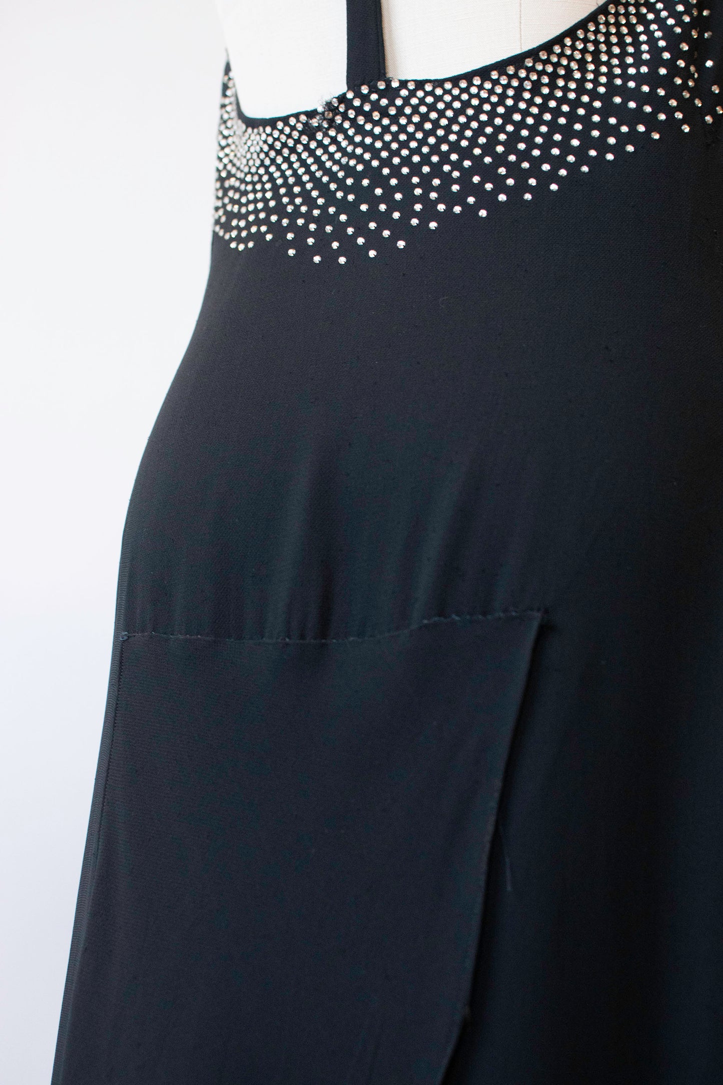 1930s Gown w/ Rhinestones | Agnes - Drecoll