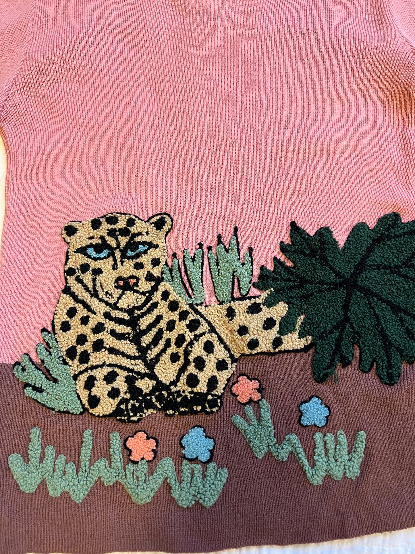 1970s Grumpy Leopard Sweater