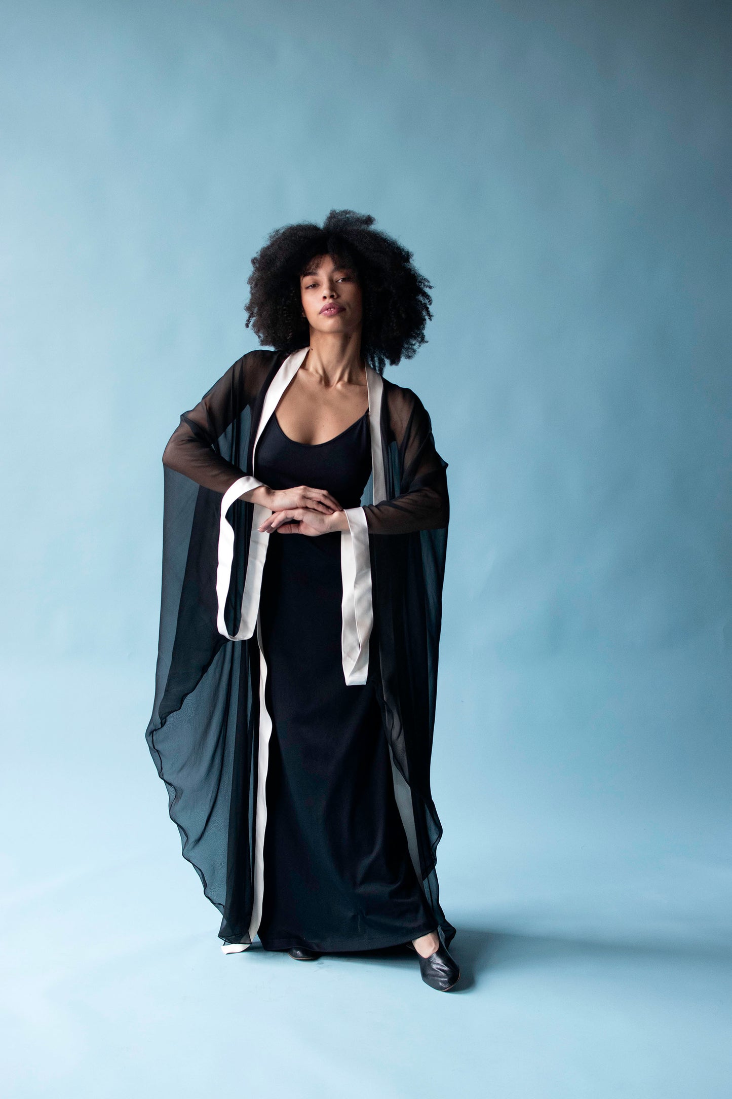 1990s Chiffon Duster