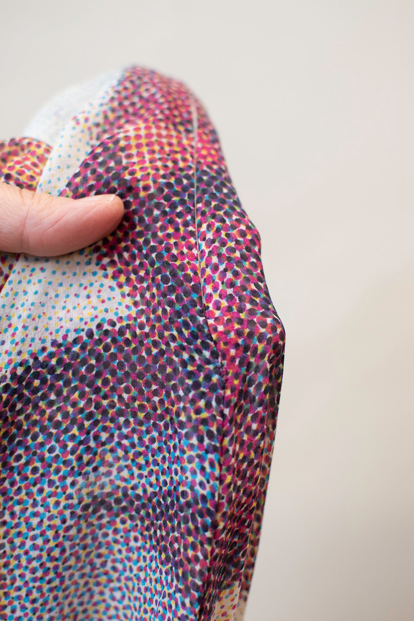 Birth of Venus Pixelated Print Silk Dress | D & G