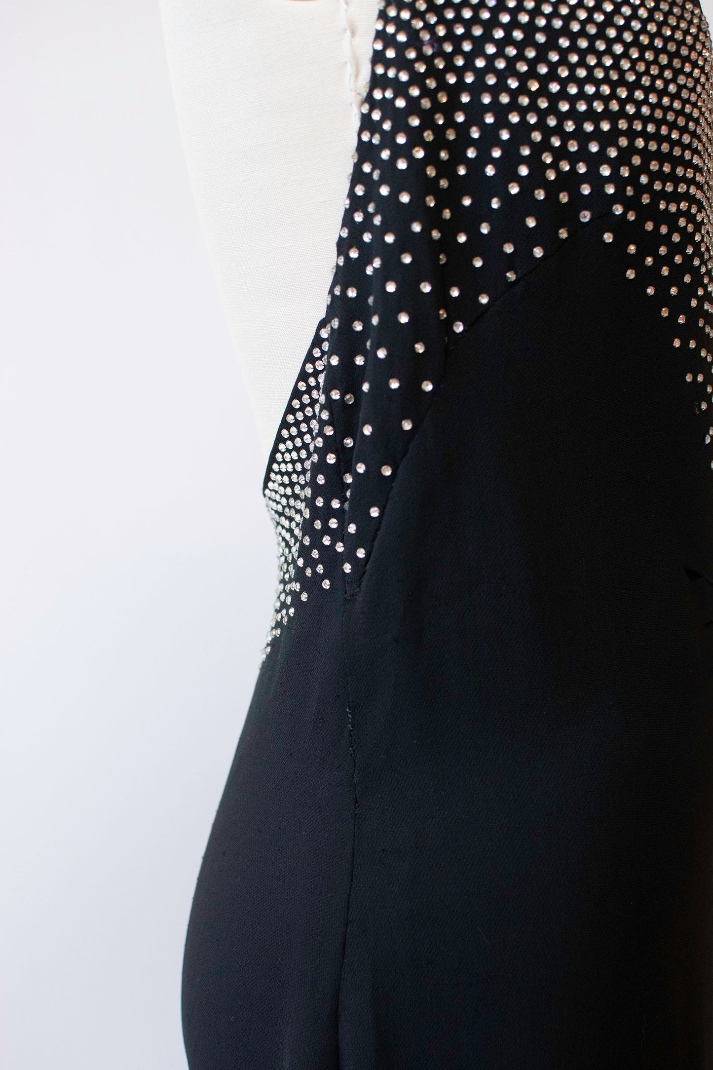 1930s Gown w/ Rhinestones | Agnes - Drecoll