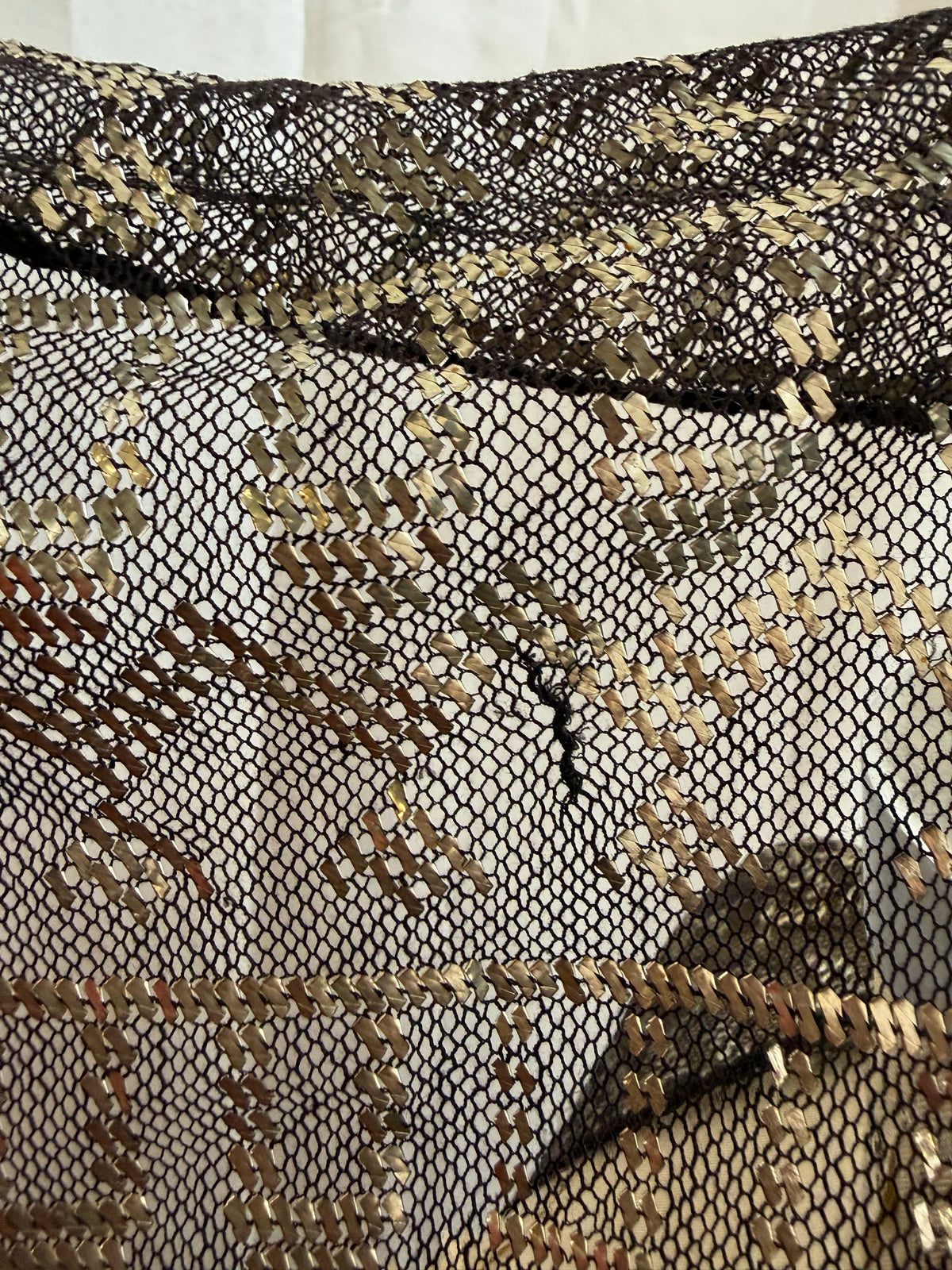 1920s Assuit Tulle bi Telli Shawl