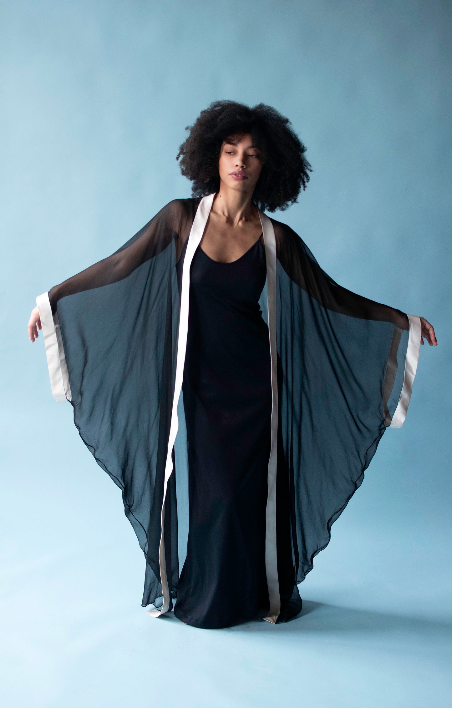 1990s Chiffon Duster