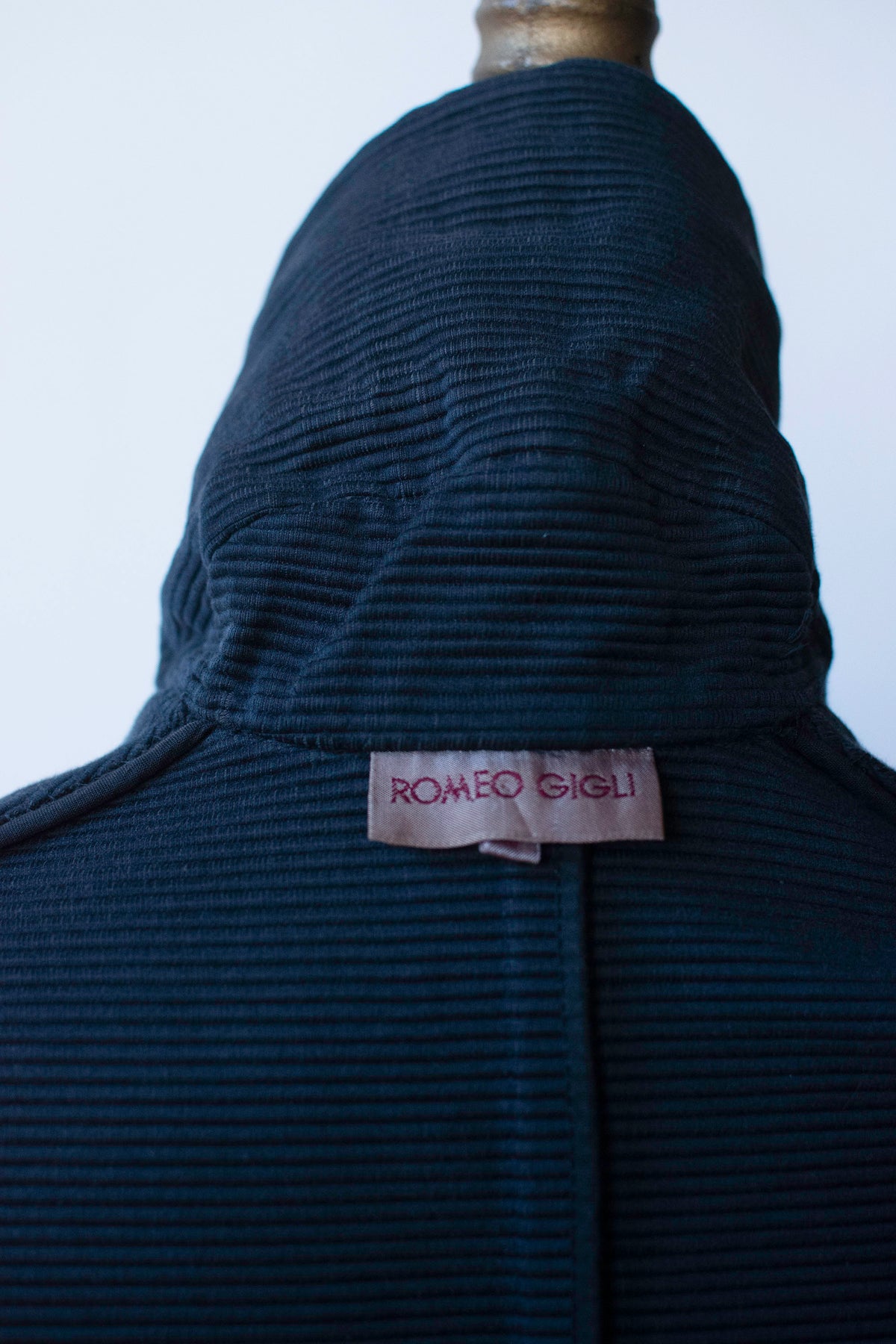 Sculptural Slate Gray Coat | Romeo Gigli FW 1991