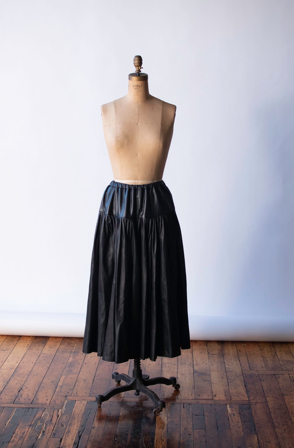 Black Leather Skirt | Norma Kamali