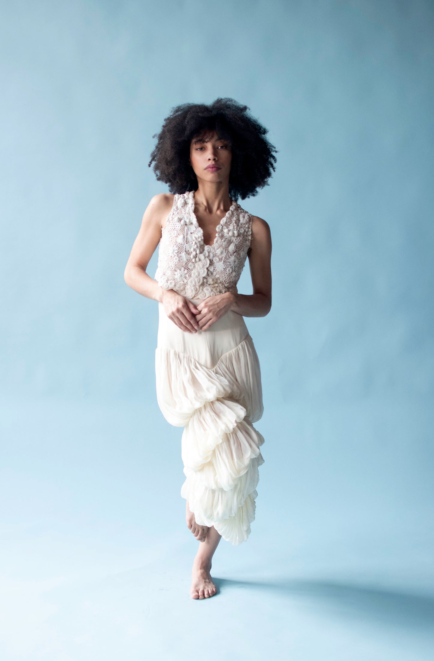 Draped Chiffon Skirt | Norma Kamali