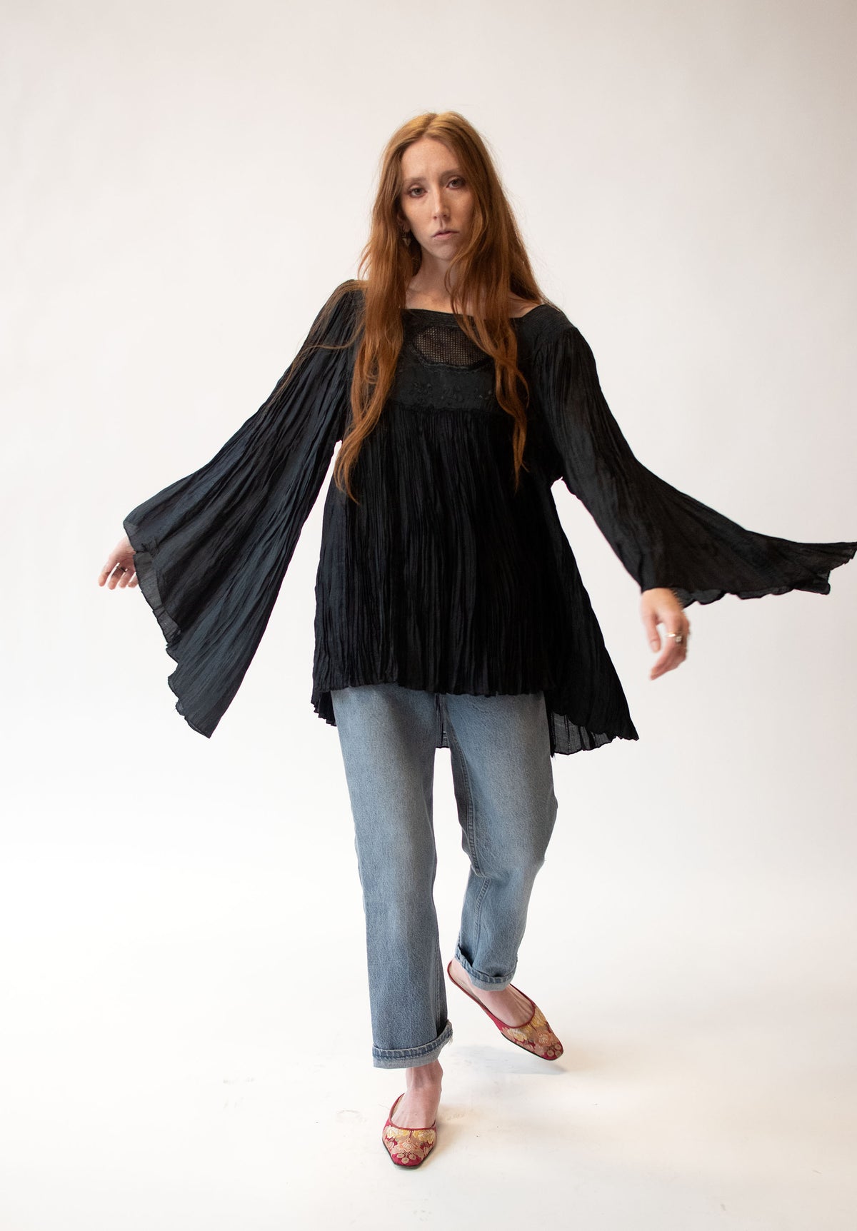 1970s Pleated Shirt
