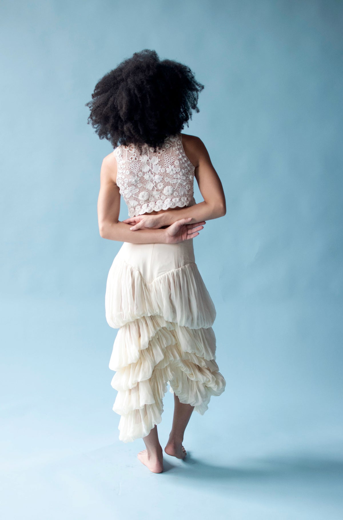 Draped Chiffon Skirt | Norma Kamali