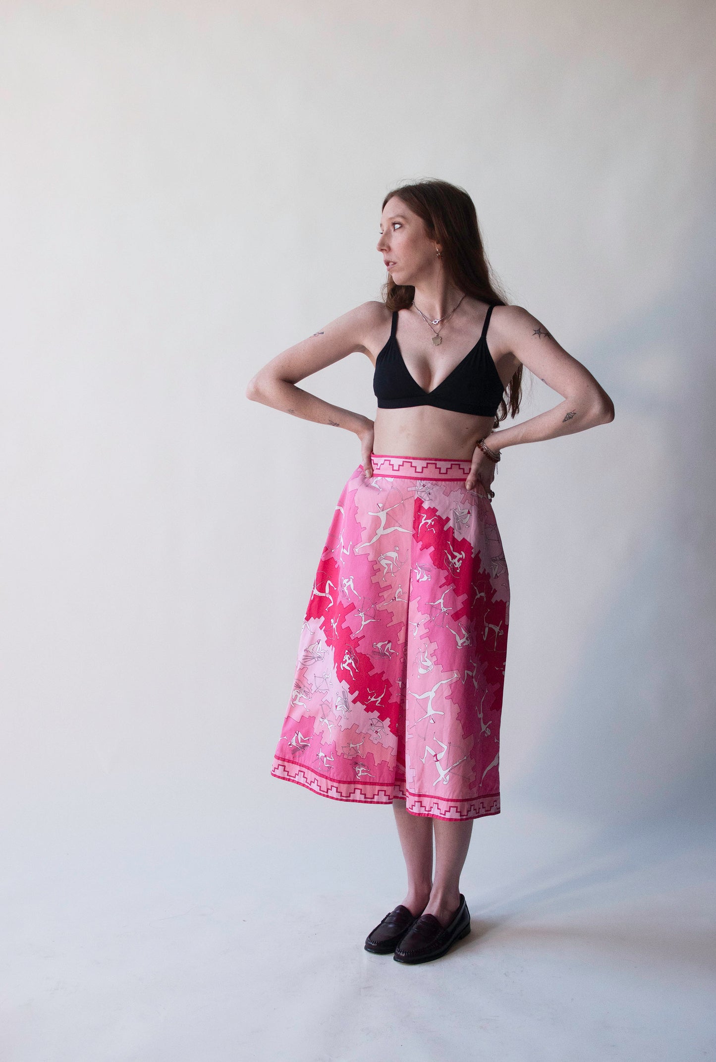 1960s Archer Print Skirt | Emilio Pucci