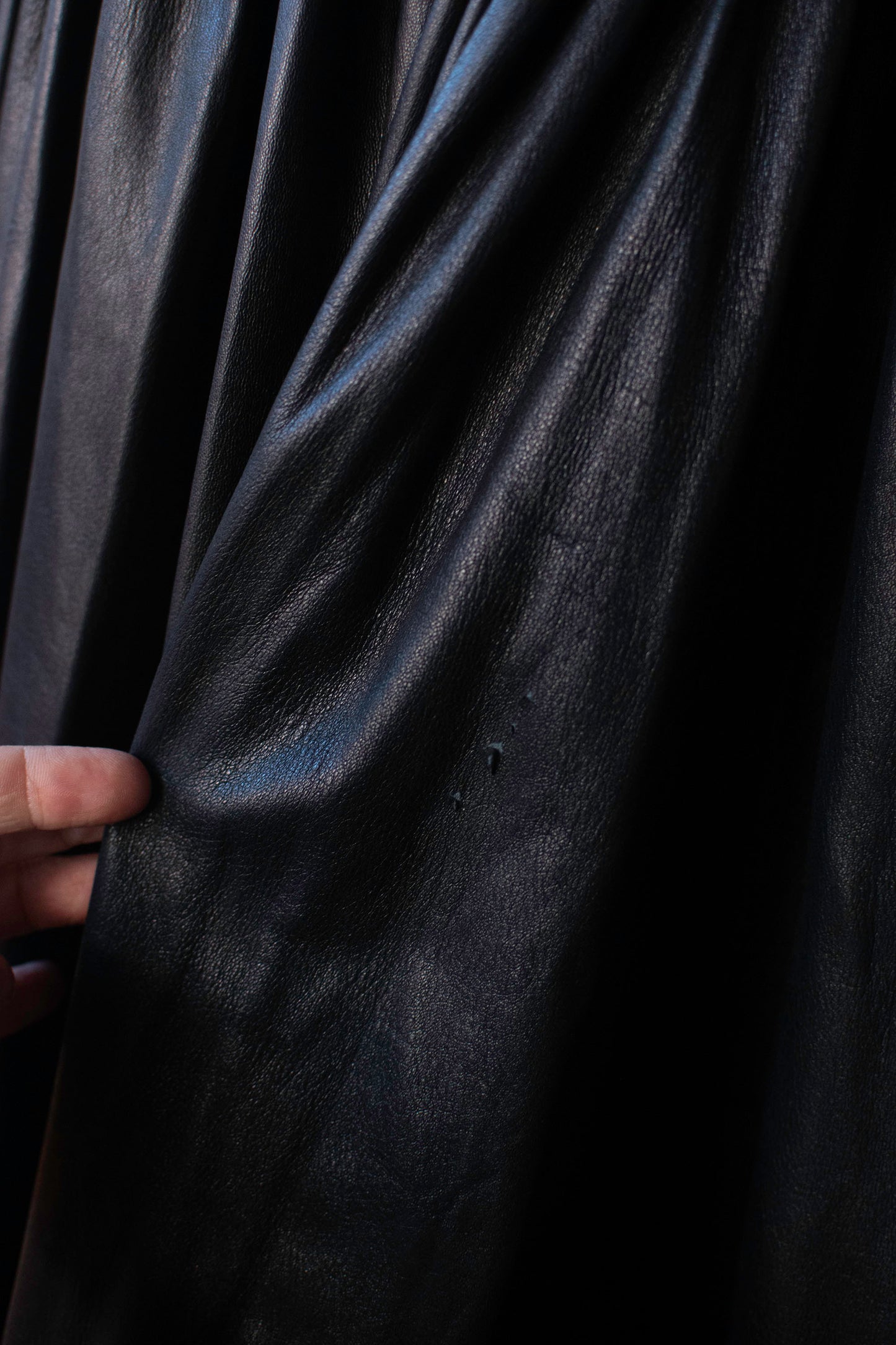 Black Leather Skirt | Norma Kamali