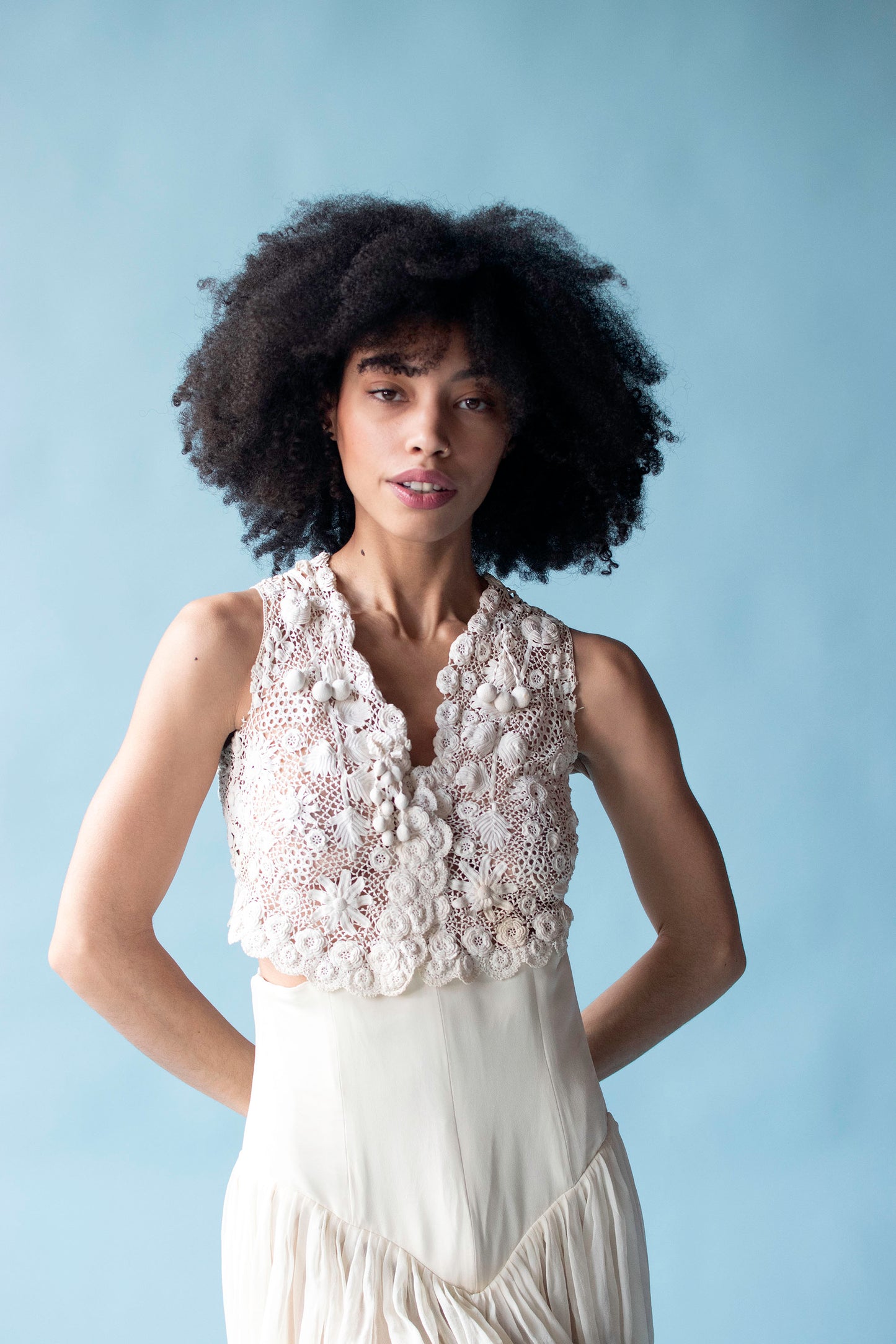 Antique Irish Crochet Vest