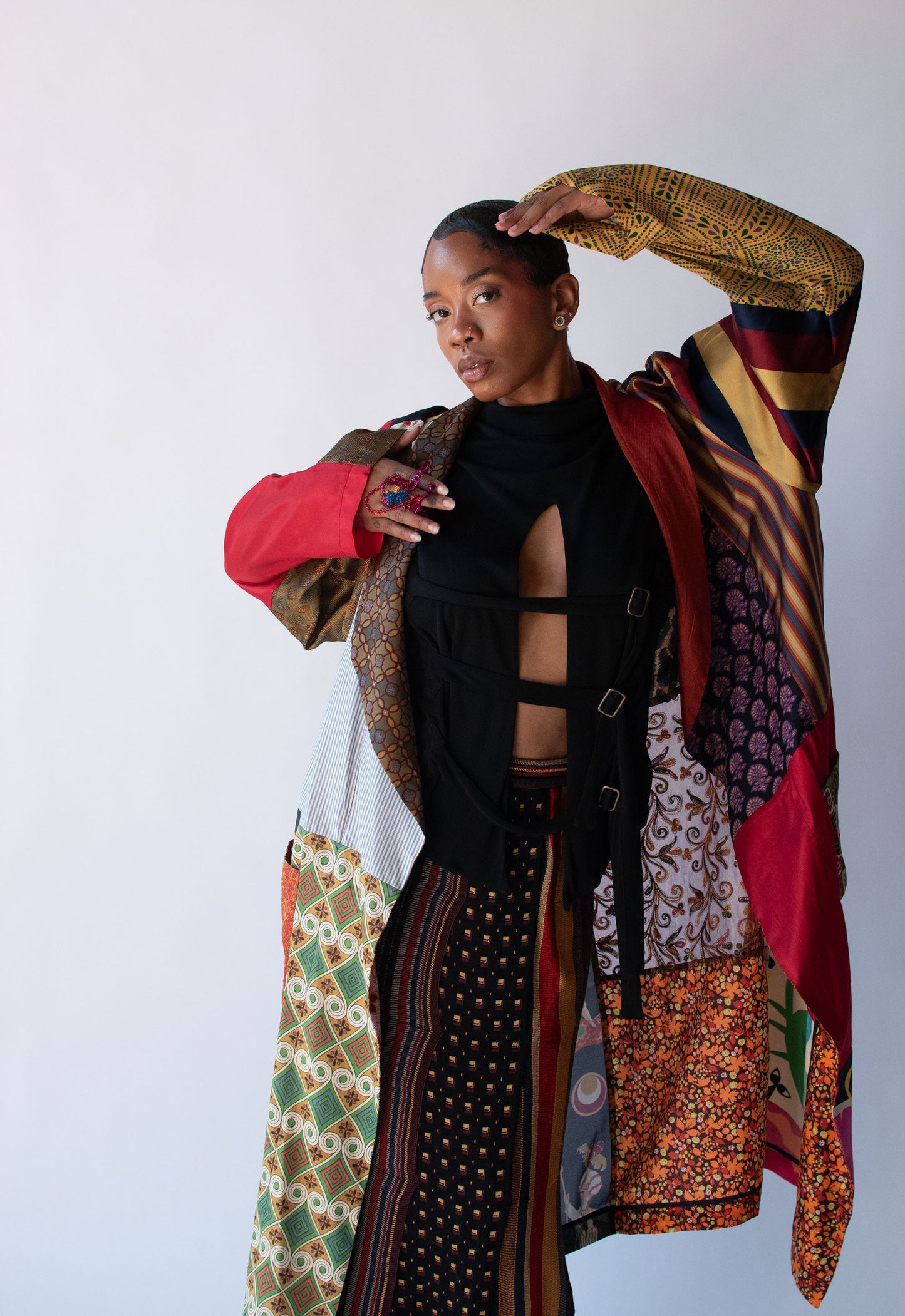 1990s Silk Patchwork Robe | Todd Oldham