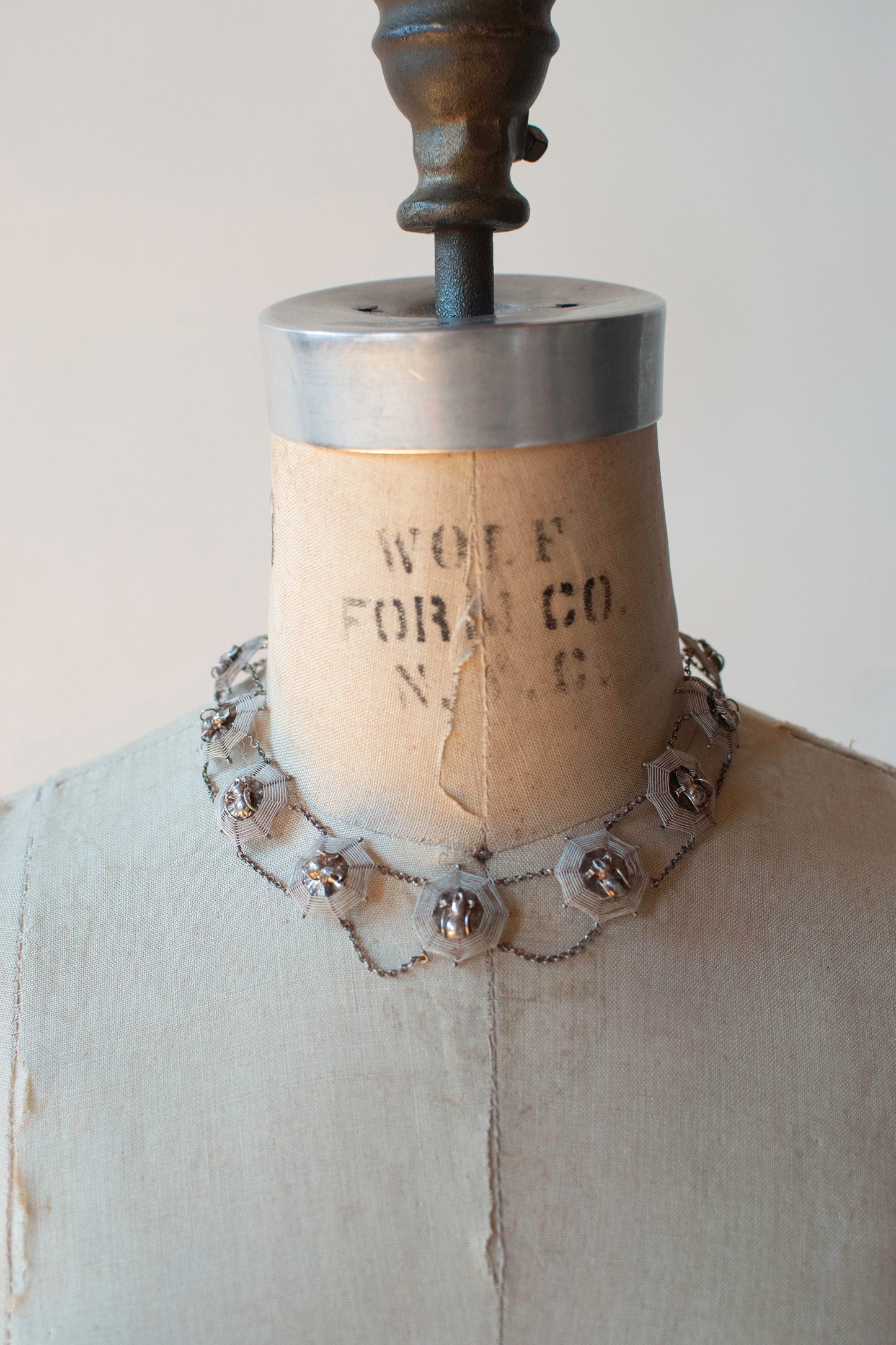 Antique Filigree Spider Chocker