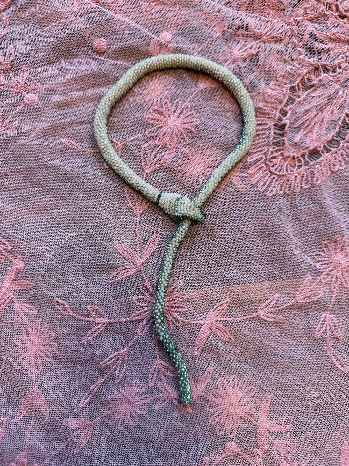 Bead Crochet Snake | Mint Diamond