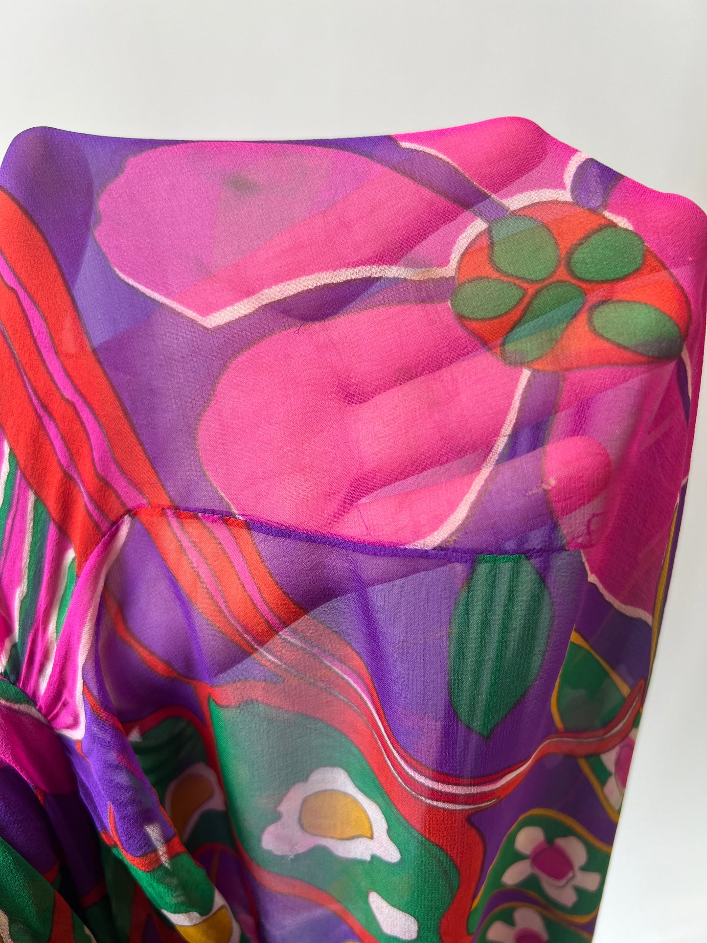 1970s Chiffon Caftan