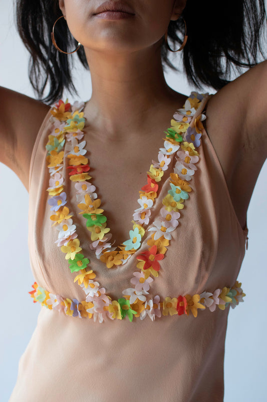 Peach Chiffon Dress | Moschino SS 2000