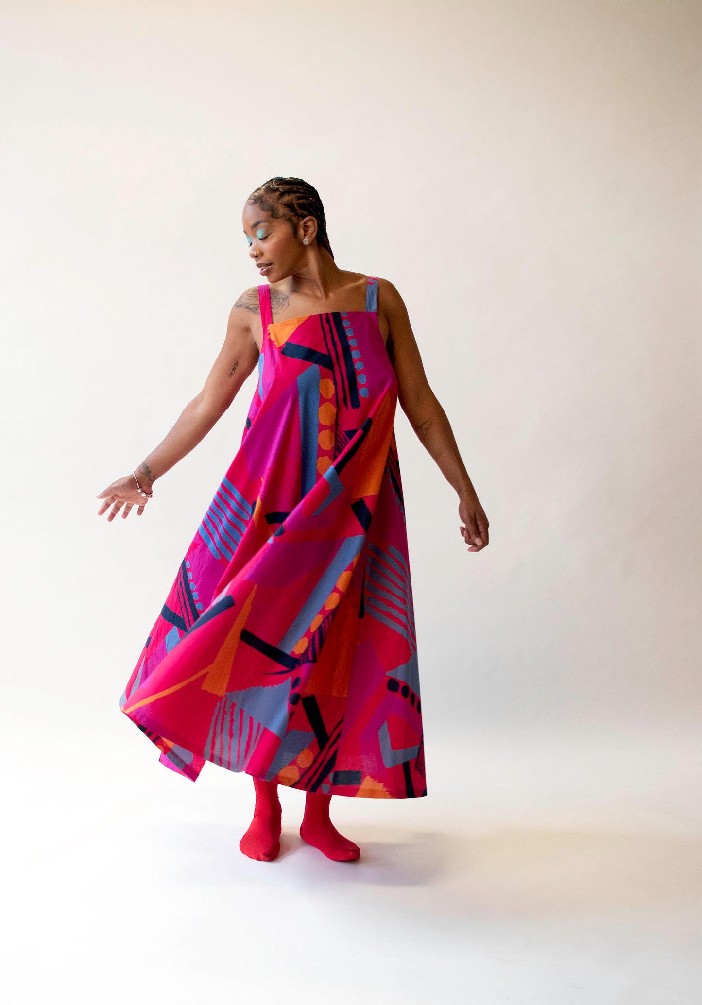 Abstract Print Dress | Marimekko 1980s