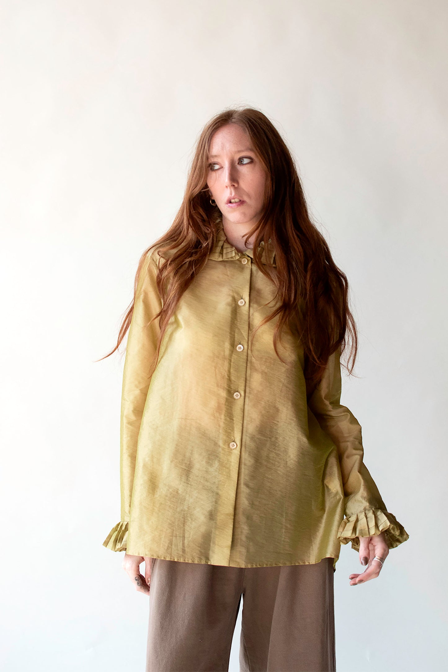 Iridescent Organza Shirt | Romeo Gigli