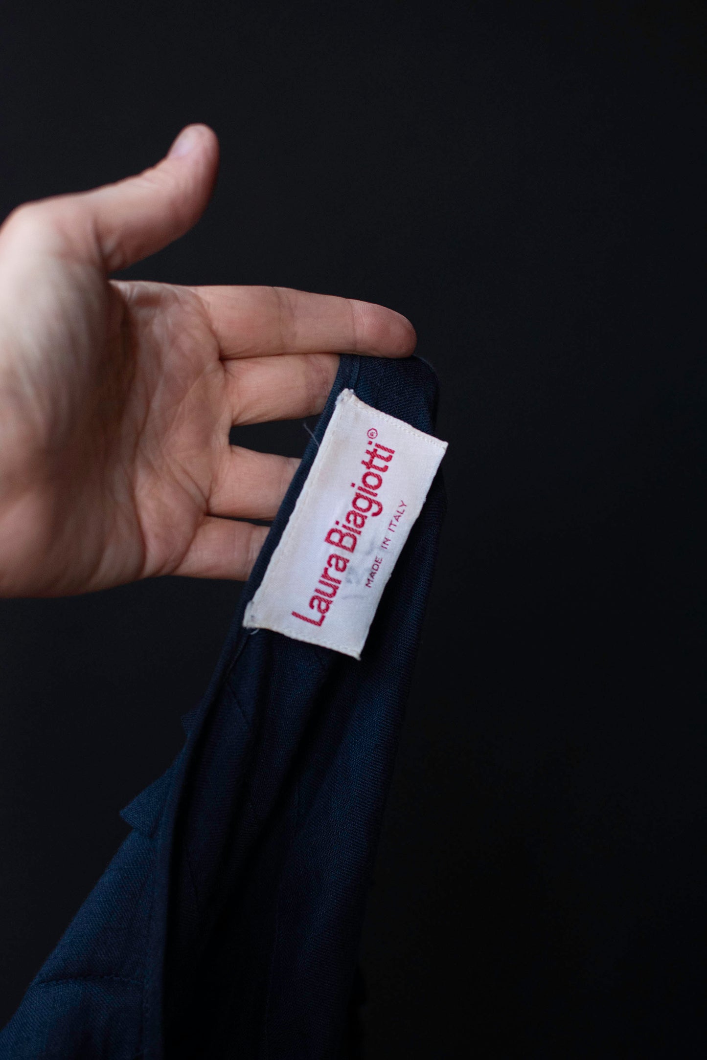 Navy Linen Dress | Laura Biagiotti