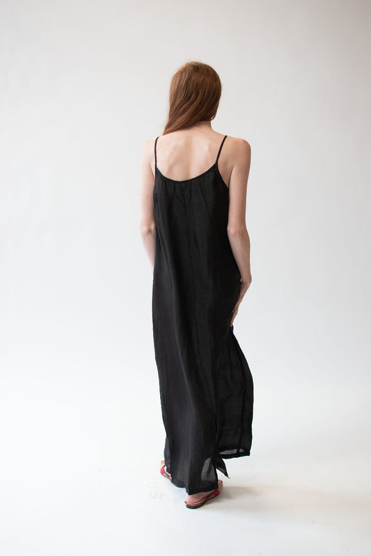 1990s Black Slip Dress